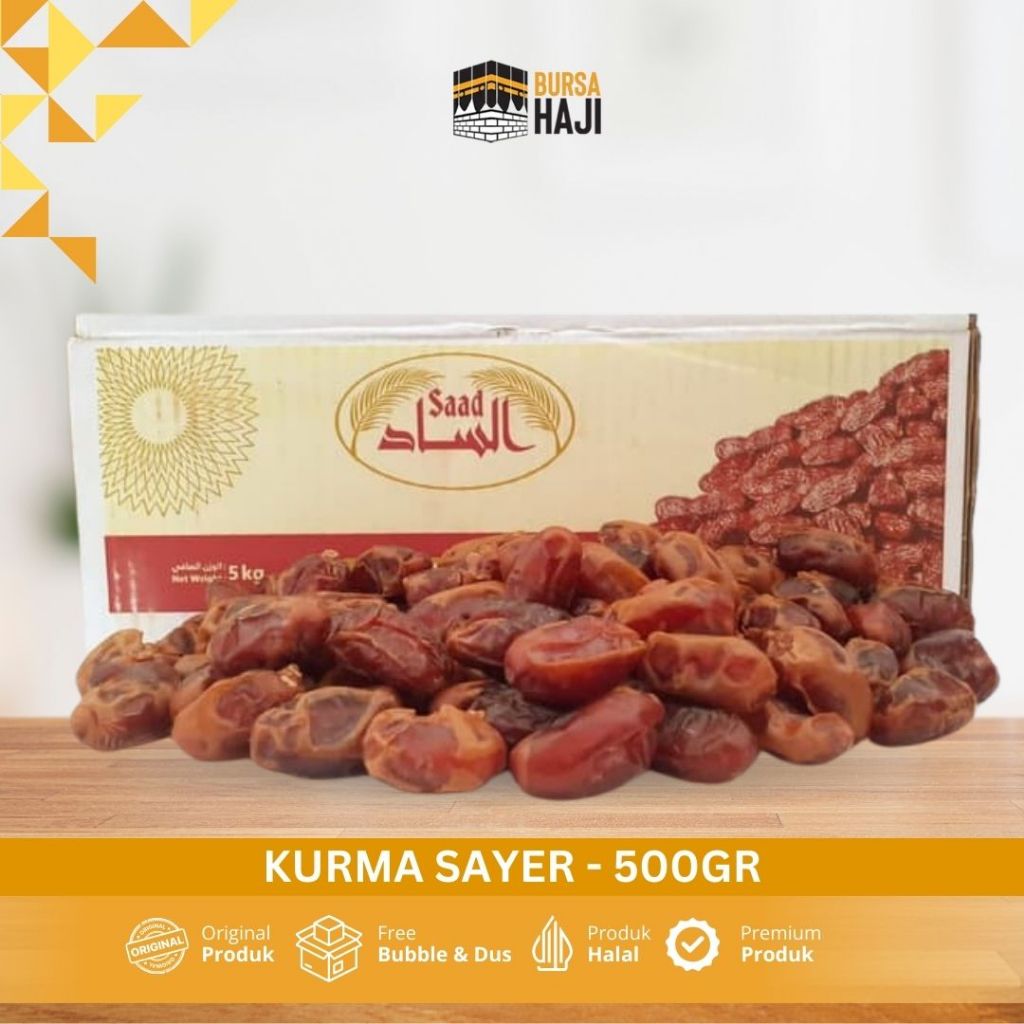 Sayer Al Saad Dates 500g Soft Texture, Thick Flesh, Rich in Benefits ...