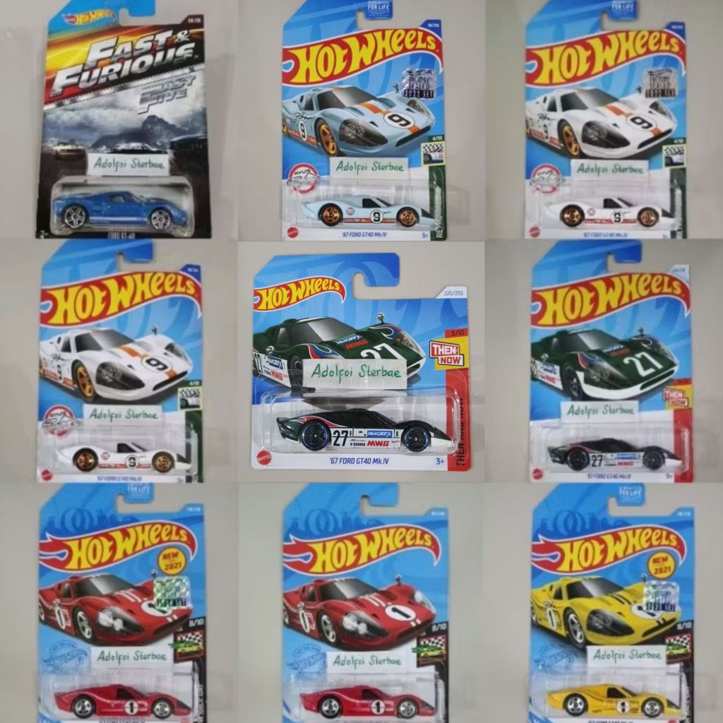 Hotwheels hot wheels '67 ford GT40 gt 40 MK.IV MK IV factory sealed HW ...