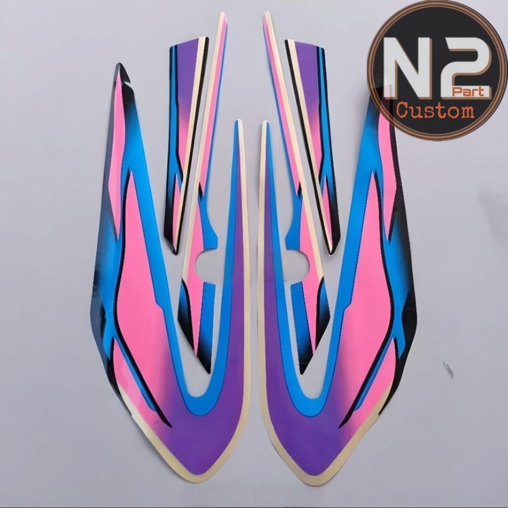 UNGU Yamaha rx s rxs Special striping 1999 2000 Black Purple full body ...