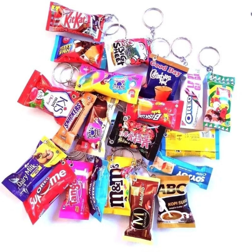 GANTUNGAN 20pcs snack mix keychains | Shopee Philippines