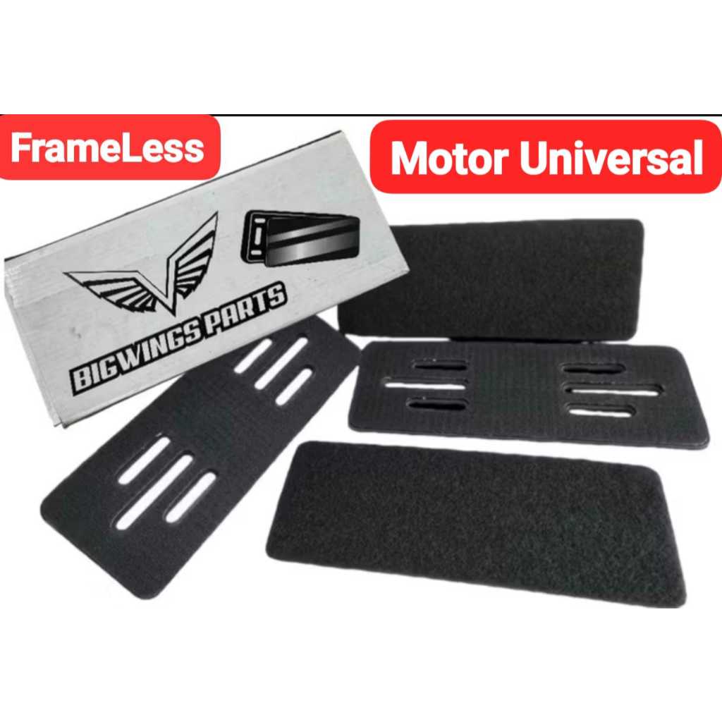 Frameless Motorcycle License Plate Without Frame Clean Look Universal ...