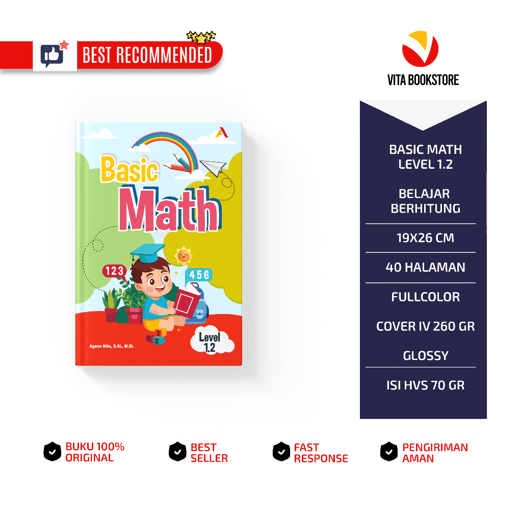 Vita Gloria Abadi Mathematics Book for Grade 2-3 Basic Math Level 2 ...