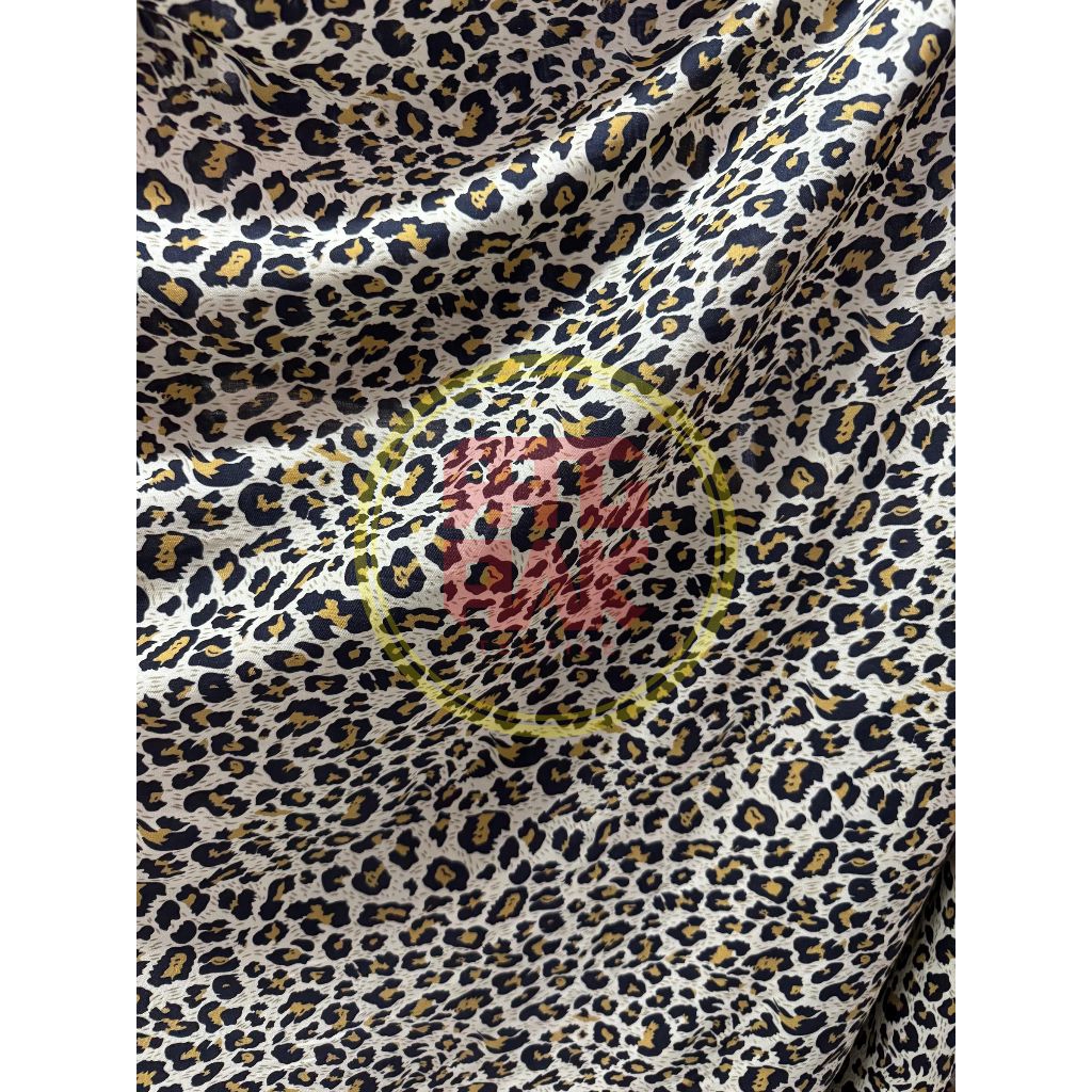 KATUN PREMIUM RAYON VISCOSE COTTON FABRIC WITH LEOPARD MOTIF ON SHOPEE ...