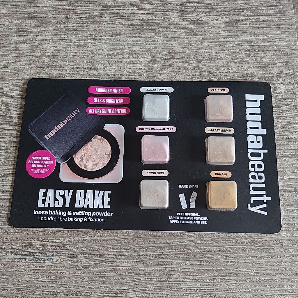 Easy Baker Loose Baking & Setting Powder Huda beauty Sample Size ...