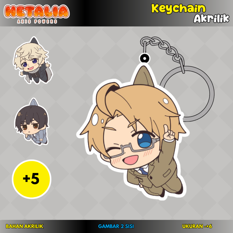 HP GANTUNGAN [Hetalia axis powers] full acrylic keychain & cellphone ...