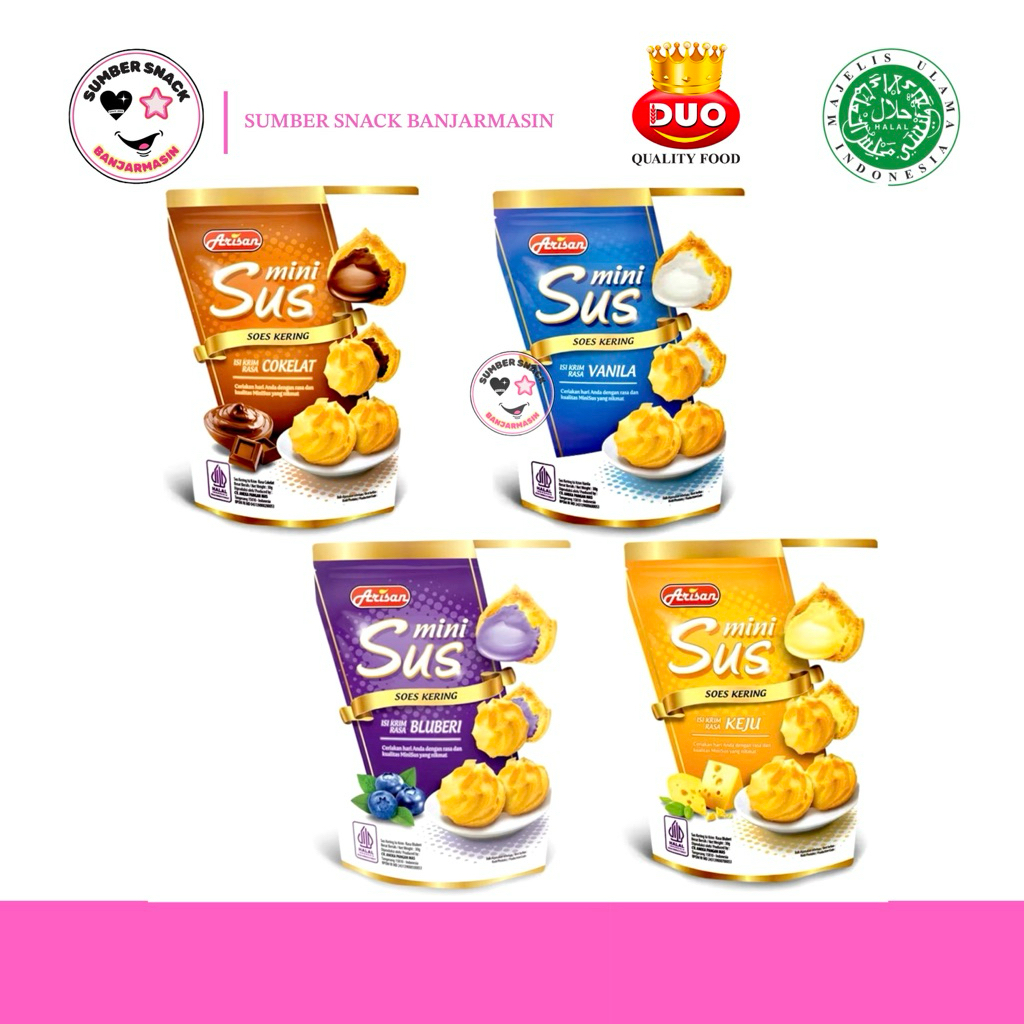 Mini Dry Sus Soes Arisan (30g) (4 Flavors) | Shopee Philippines