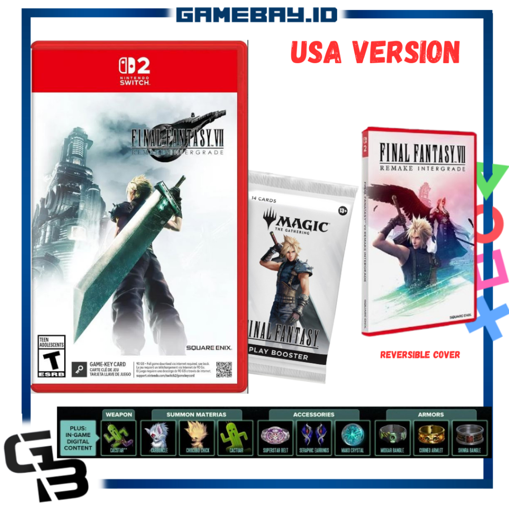 (USA) Nintendo Switch 2 Final Fantasy 7 Remake Intergrade FF7 Remake ...