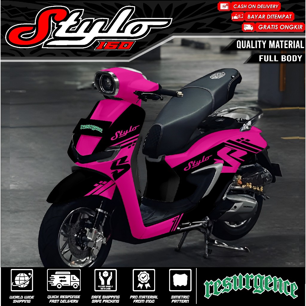 Decal Sticker Honda STYLO 160 FULLBODY - Decal Sticker STYLO 160 2024 ...