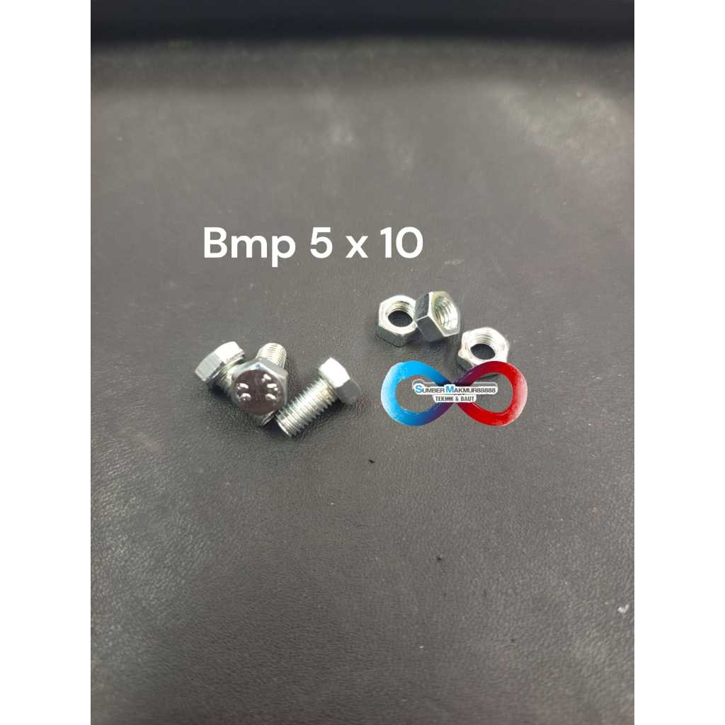 White Bolt Nut Bmp m 5 x 10/ | Shopee Philippines