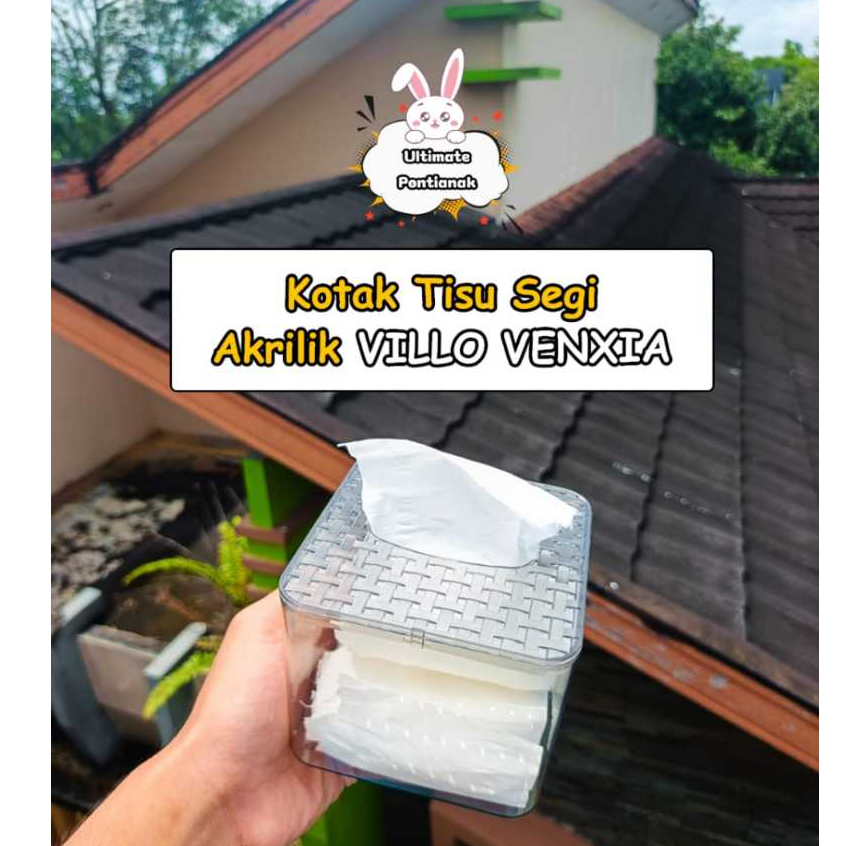 [ 1 PCS ]Venxia VILLO Acrylic Aesthetic Tissue Box | Square Tissue Box ...