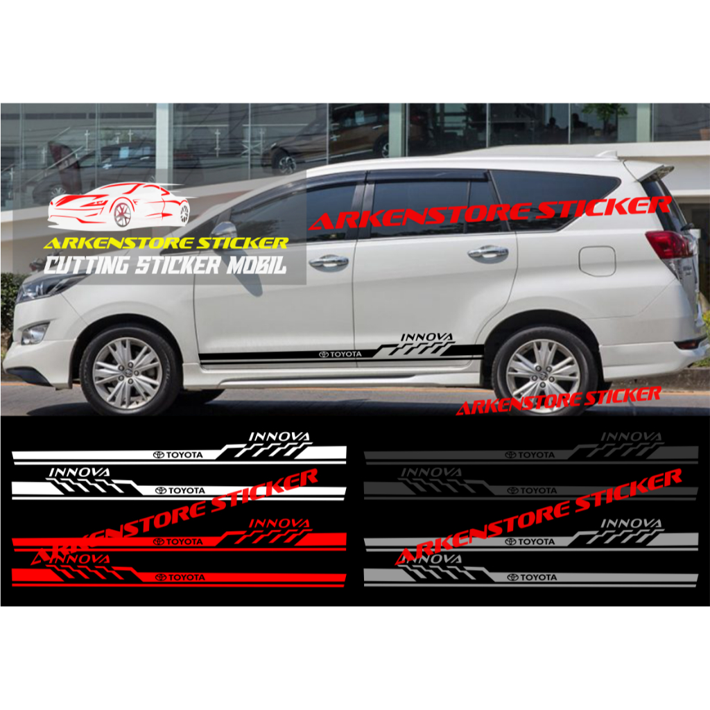 Innova car stickers, cutting stickers, toyota Innova car stickers ...