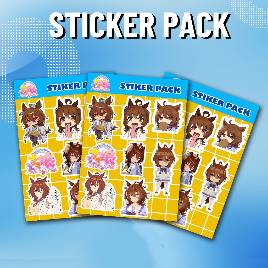Ususume Agnes Tachyon Glossy Sticker Pack Set, Stickers for hp, Laptop ...