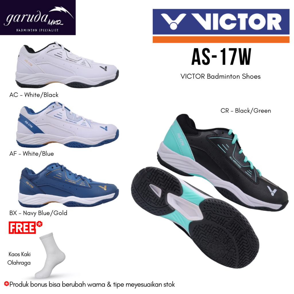VICTOR ASEAN AS-17W WIDE BADMINTON SHOES AS 17W AS17W WIDE VICTOR ...