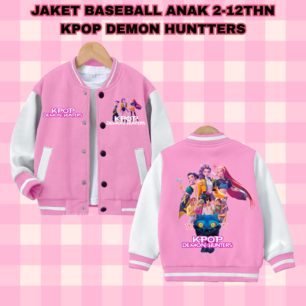 KPOP DEMON HUNTER KIDS BASEBALL JACKET FOR GIRLS GIRLS CLOTHES AGED 2 ...