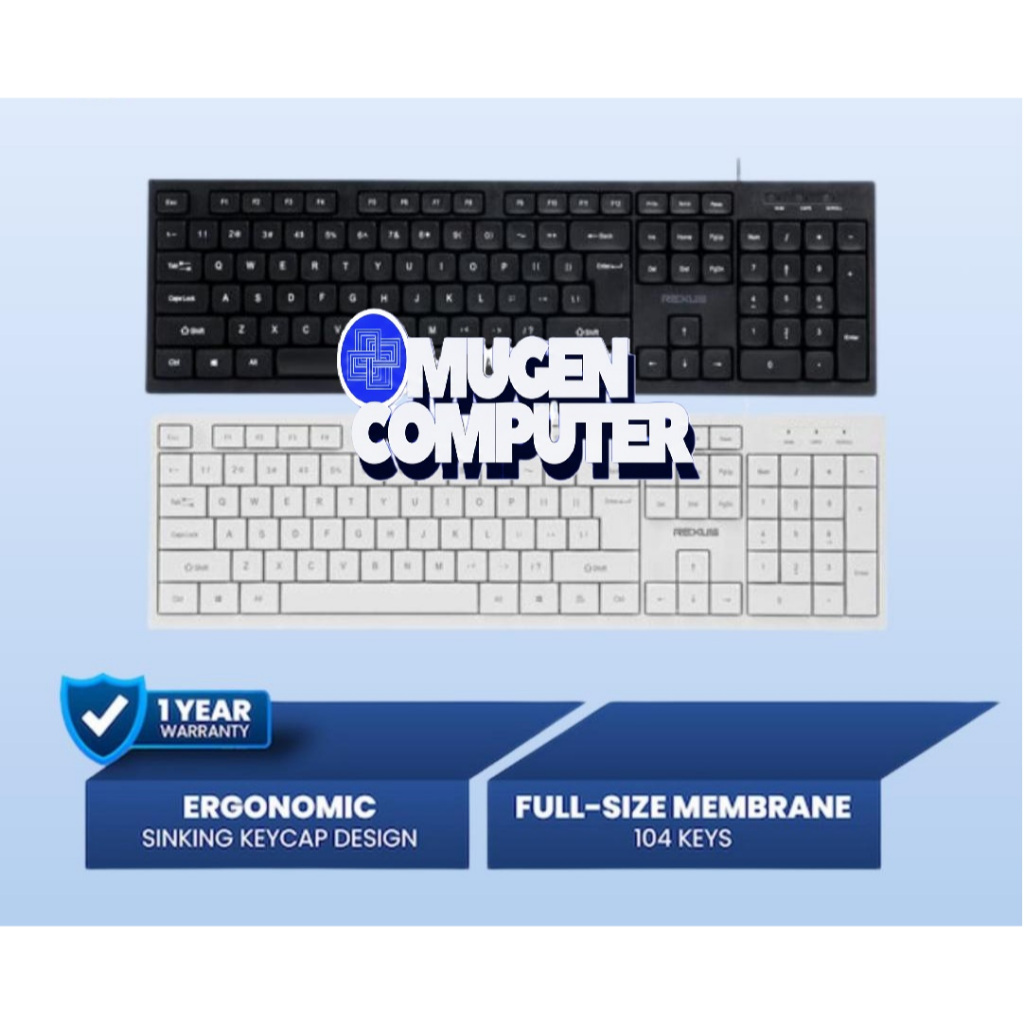 Rexus K293 Keyboard Office Wired Full Size Membrane | Shopee Philippines