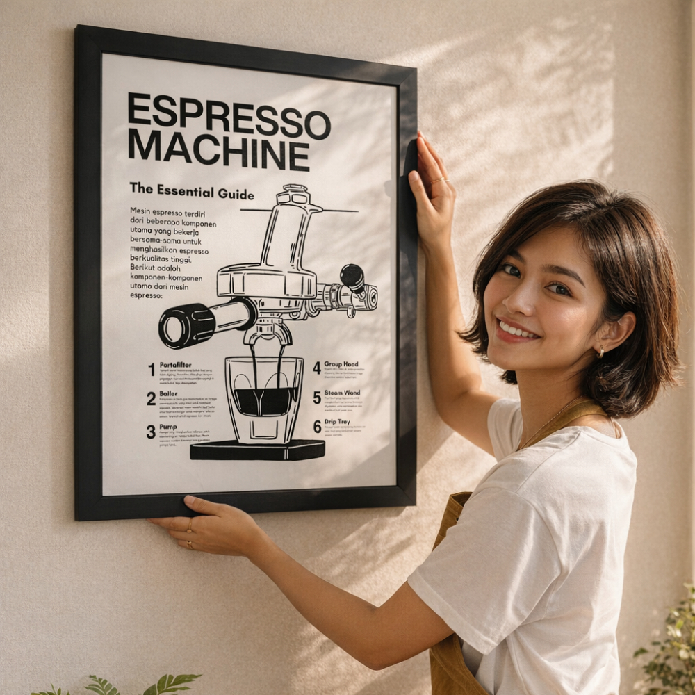 Barista Espresso Poster Diagram A2 – Coffee Equipment & Machine ...