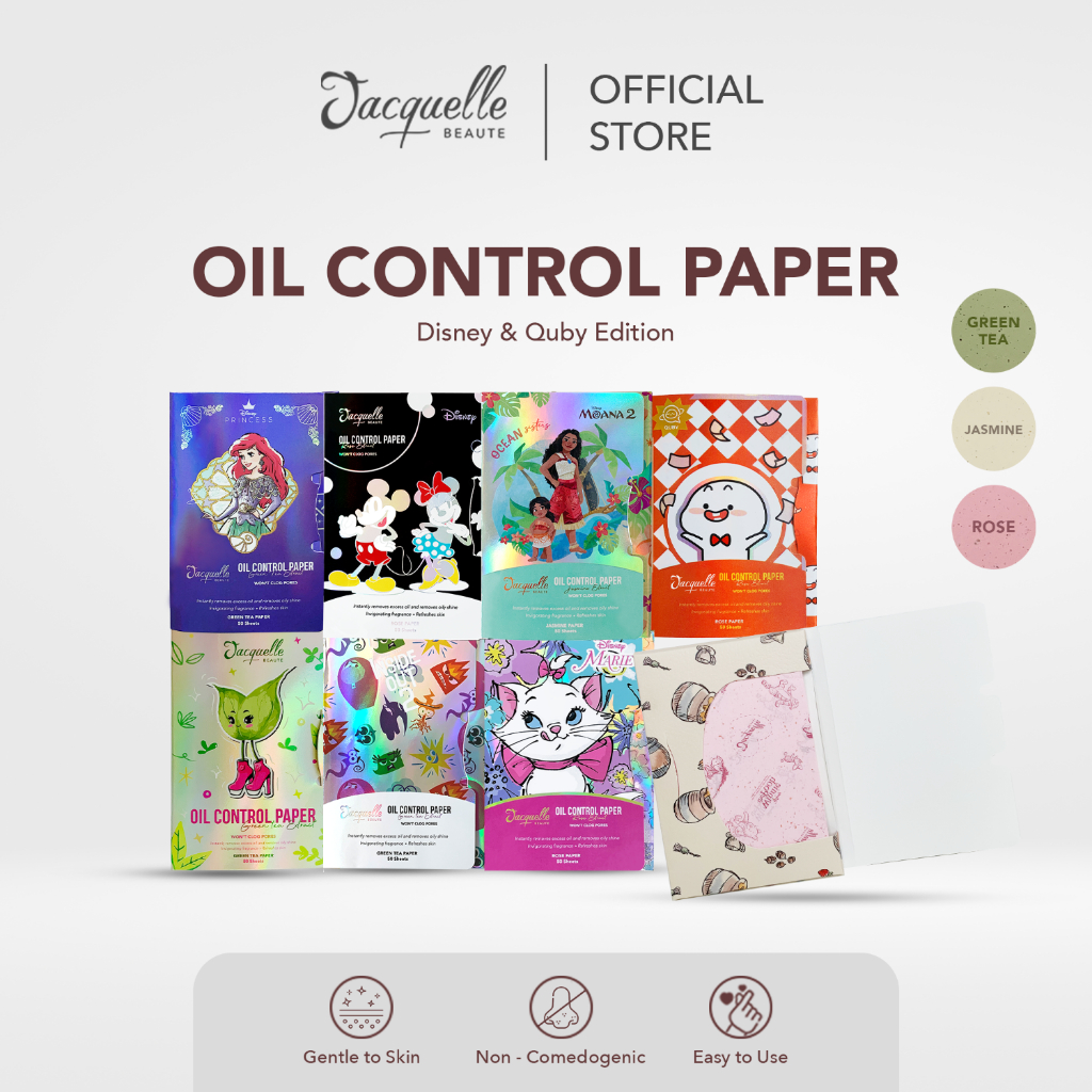 Jacquelle Oil Control Paper - Disney - Soft Blotting Facial Oil Paper ...