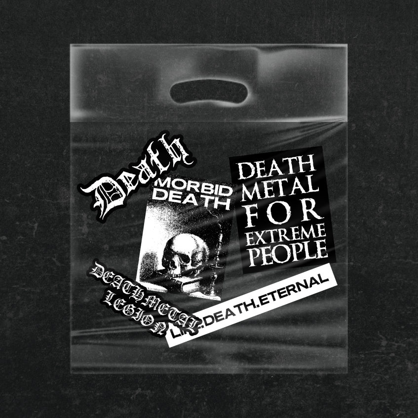 Death Metal Blackened Death Band Sticker Waterproof Vinyl Sticker ...