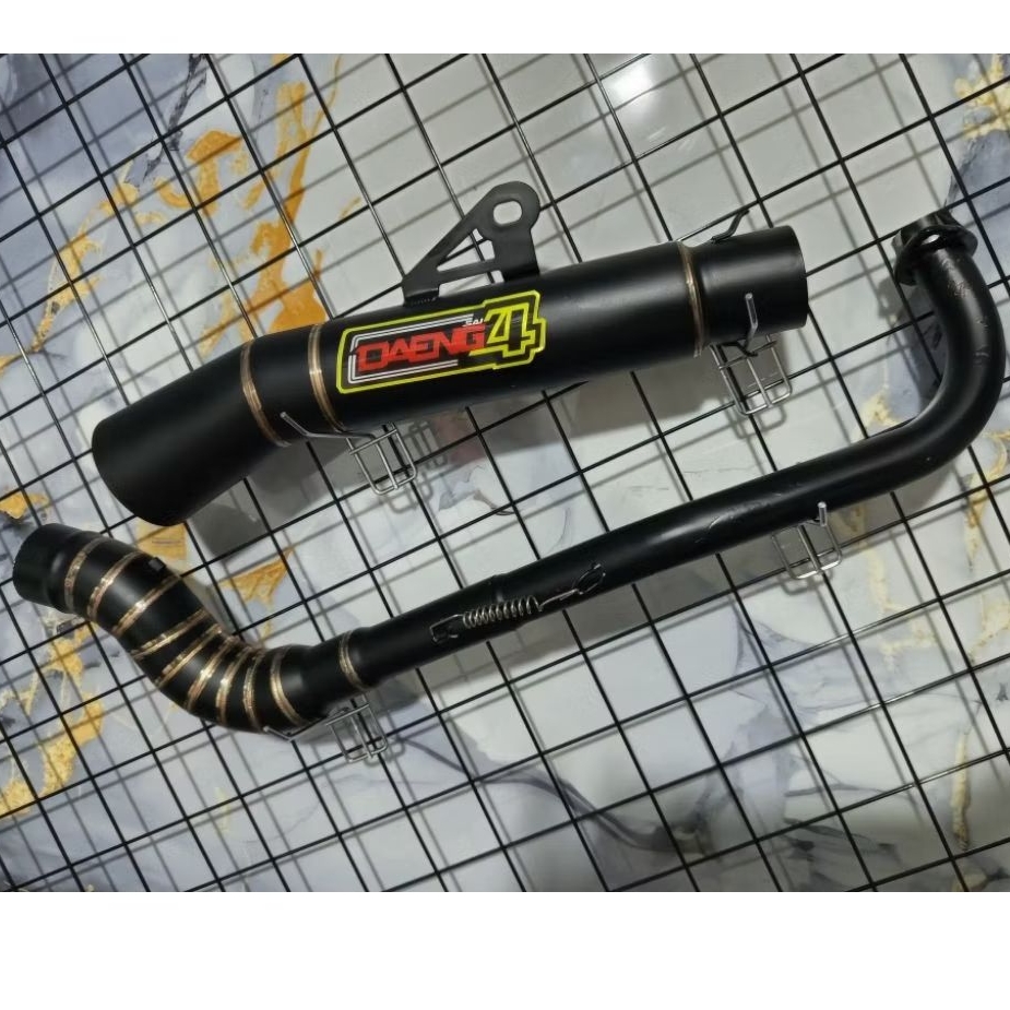 Daeng sai4 Pipe canister conical open specs exhaust pipe for Wave 125 ...