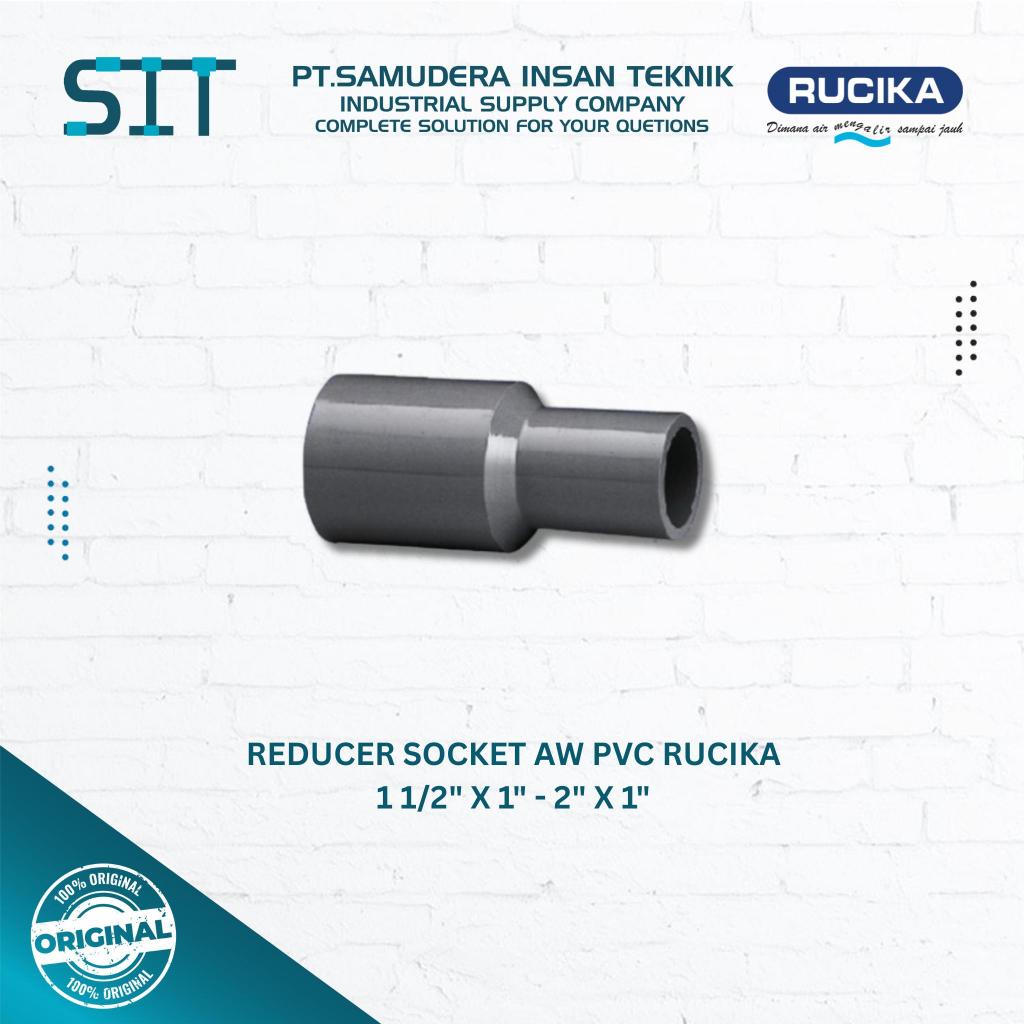 Rucika Reducing Socket AW PVC Vlok Plok Sok Reducer Socket 1 1/2
