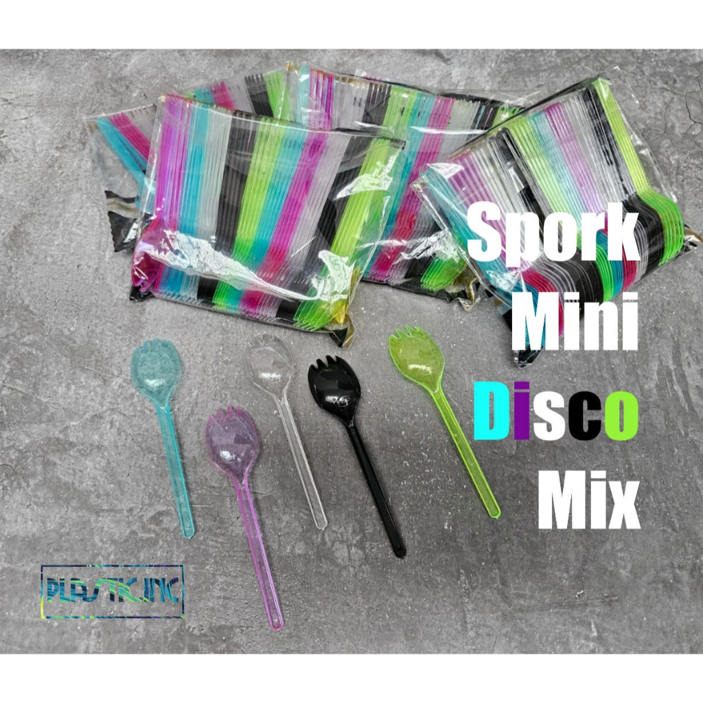 Premium Color Mini Spork contains 50 pcs/ Mini Color Spork Color Spork ...
