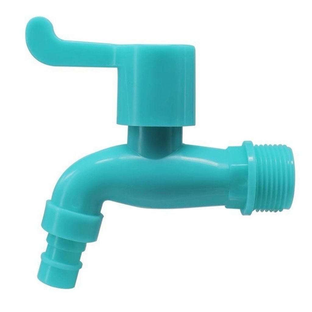 PVC plastic garden faucet color TOSCA size 1/ 2 inches plastic hand ...