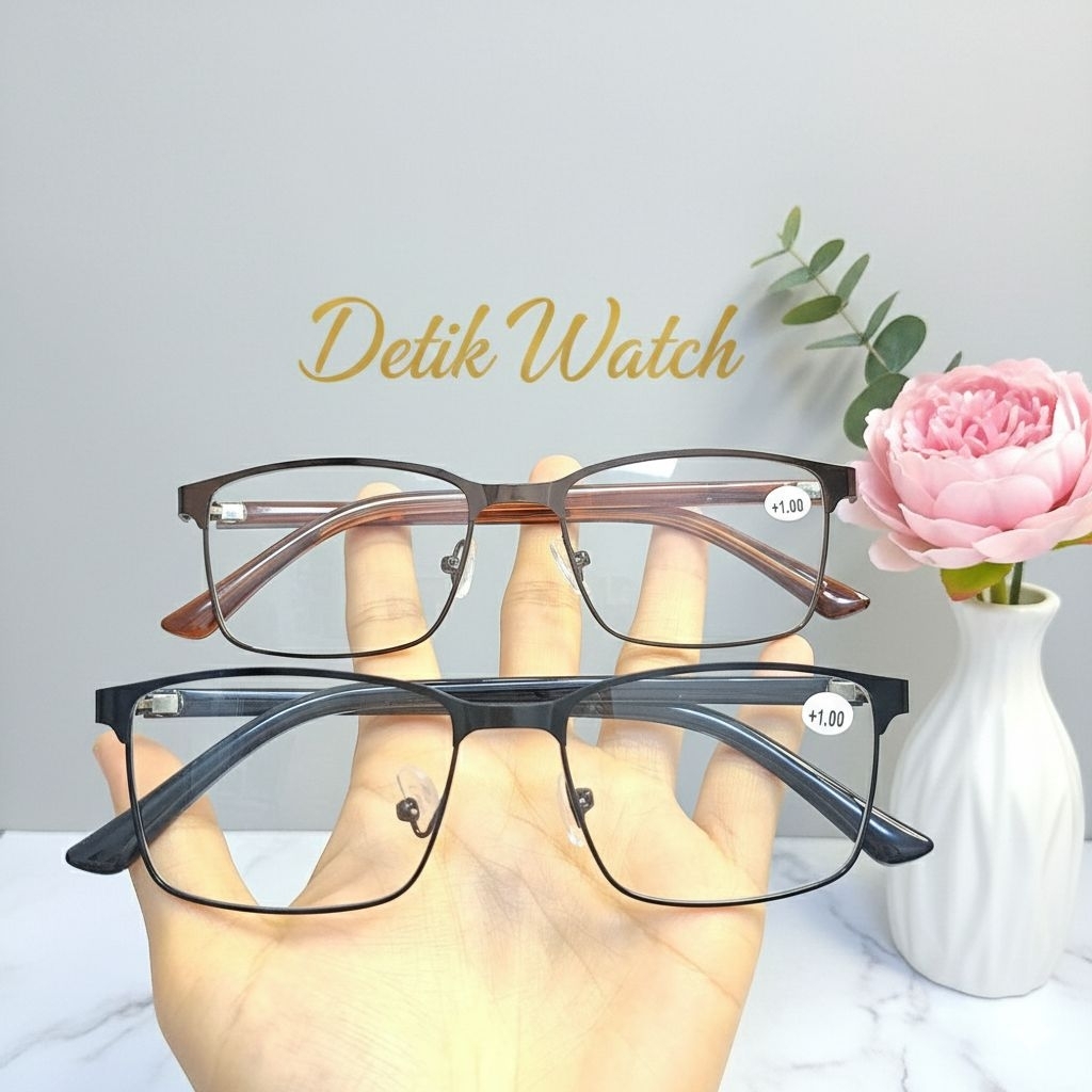 Anti-radiation Lens Reading Glasses Square Frame Plus Glasses for Girls ...