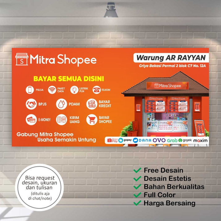 Shopee Partner Agent Banner | Latest Shopee Partner Backdrop Banner ...
