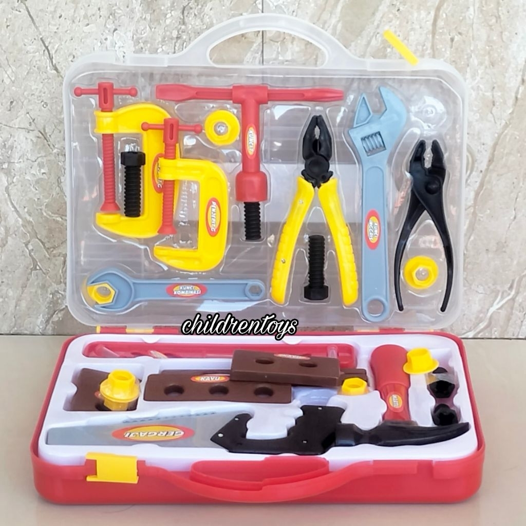 Small Architect Tool Set Toy, 30 pcs Suitcase Tool Toy/ Plastic Pliers ...