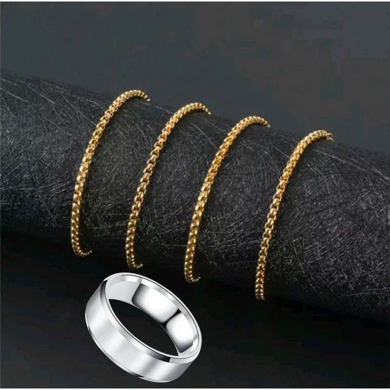 Men's and women's accessories, titanium necklace, rust-proof rolo chain ...