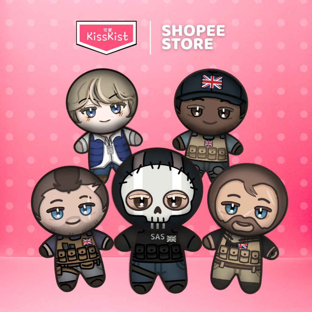 [NEW] Fanmerch Call of Duty 10cm & 25cm Kissplush Keychain | Simon ...