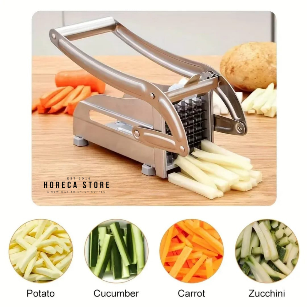 Potato French Fries Cutter Manual - Cutting Tool Kentang | Shopee ...