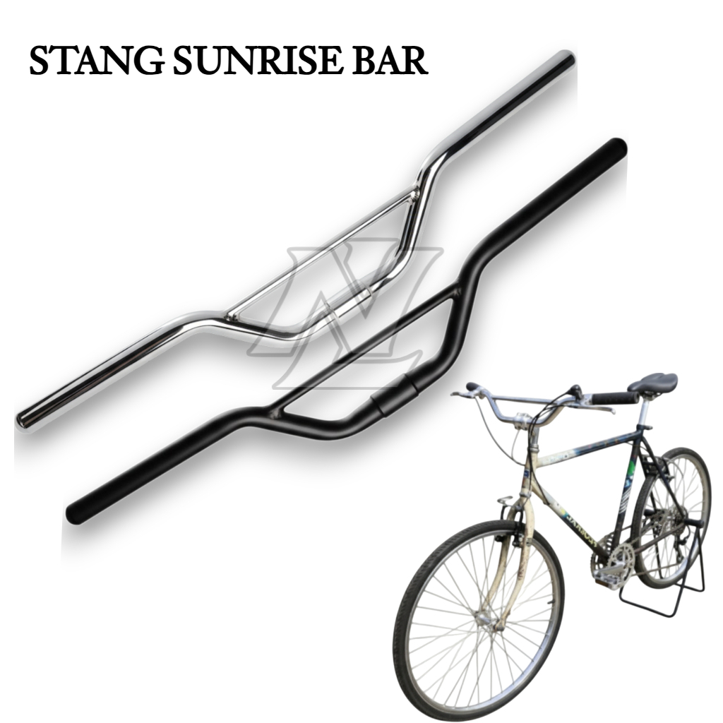 SUNRISE BICYCLE HANDLEBAR DIAMETER 25.4 BAR HANDLEBAR SUNRISE BAR BMX ...
