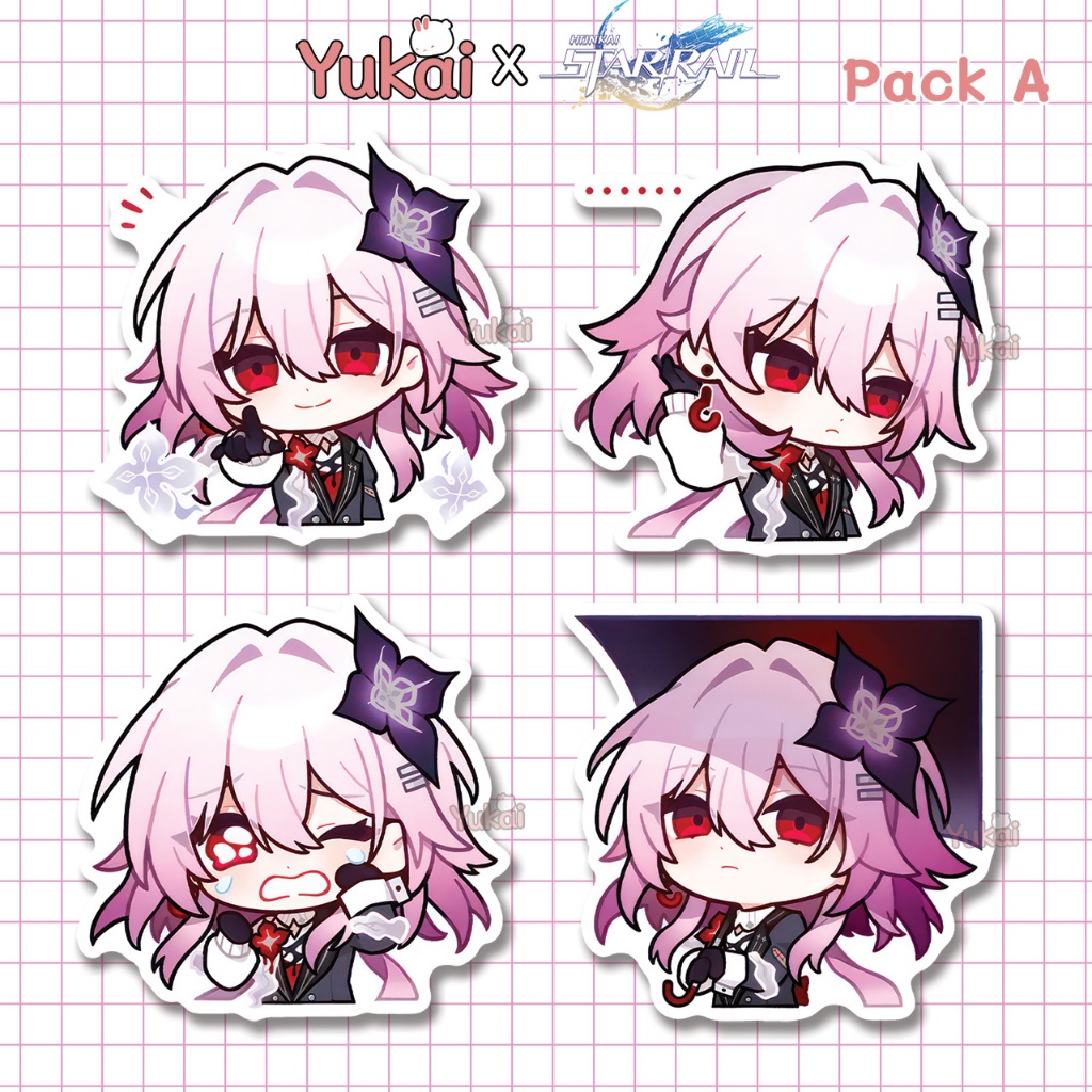March 7th Evernight Honkai Star Rail (HSR) Premium Sticker Pack ...