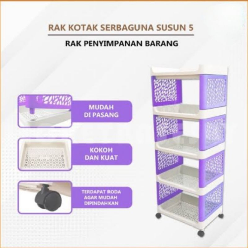 MULTIPURPOSE BOX RACK MULTIPURPOSE YOYO RACK/ 4 & 5 LAYERS | Shopee ...