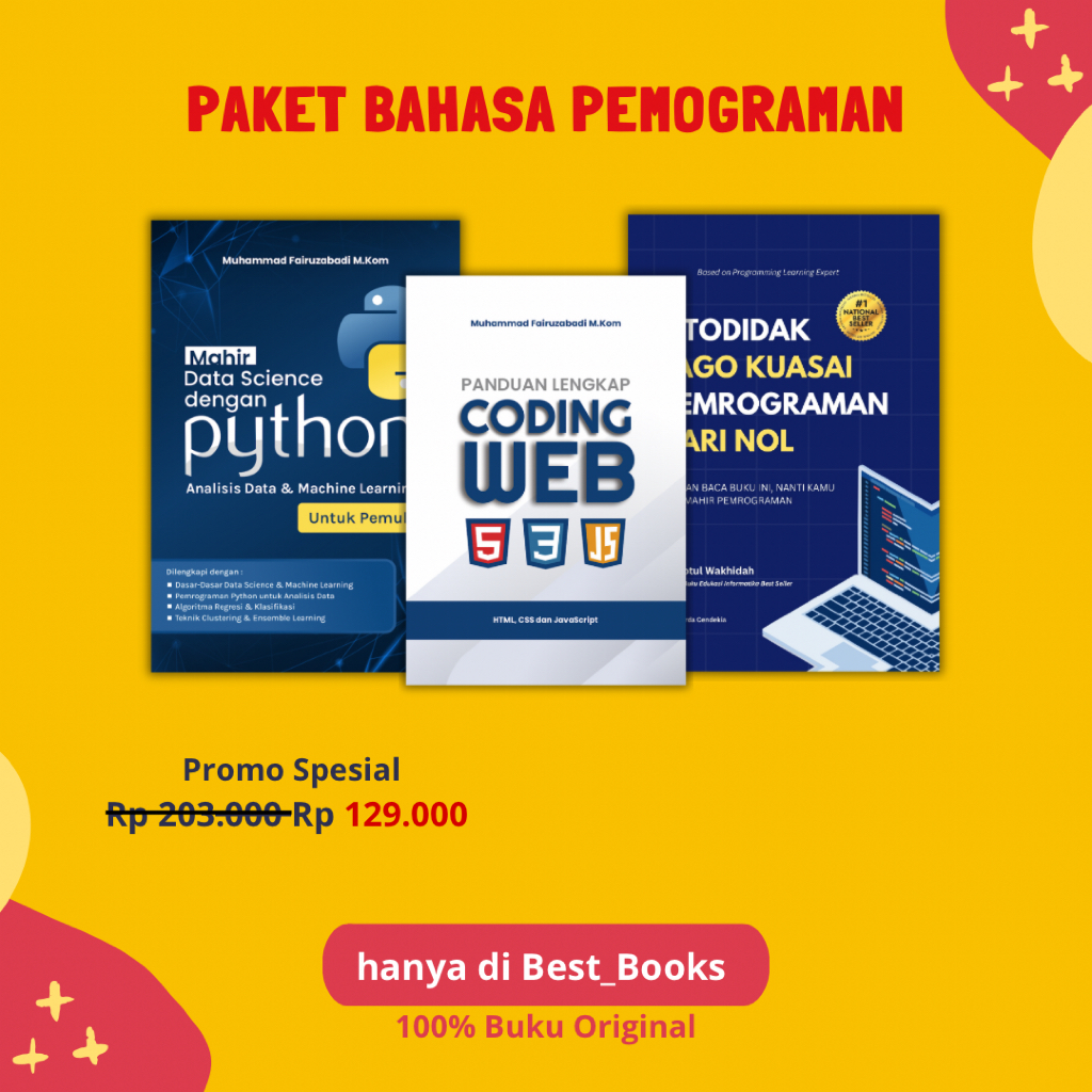 Package of 3 Programming Books: Guide to Coding Web, Python, Self ...