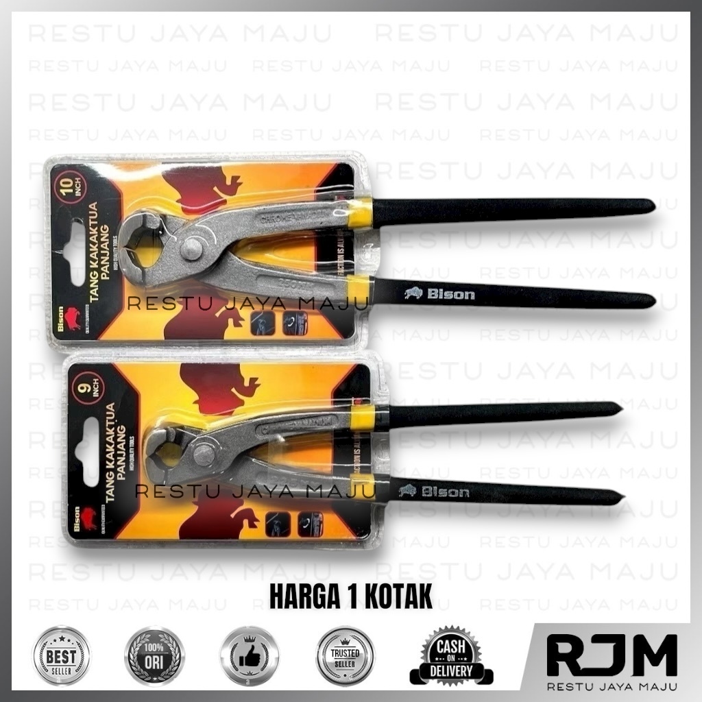 [6 pcs] BISON Catut gegep iron 9 10 inch pliers cockatoo rj | Shopee ...