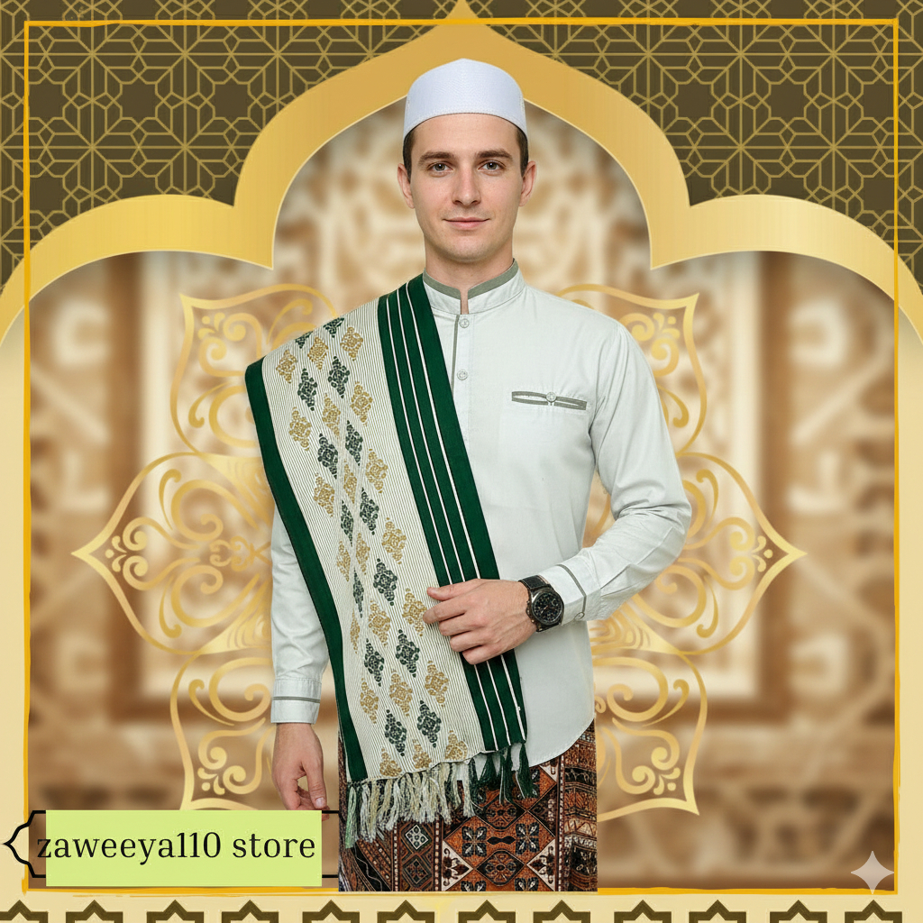 RIDA YEMEN TURBAN WITH BRICK STRIP MOTIF, COMBINATION OF COLORS, Muslim ...