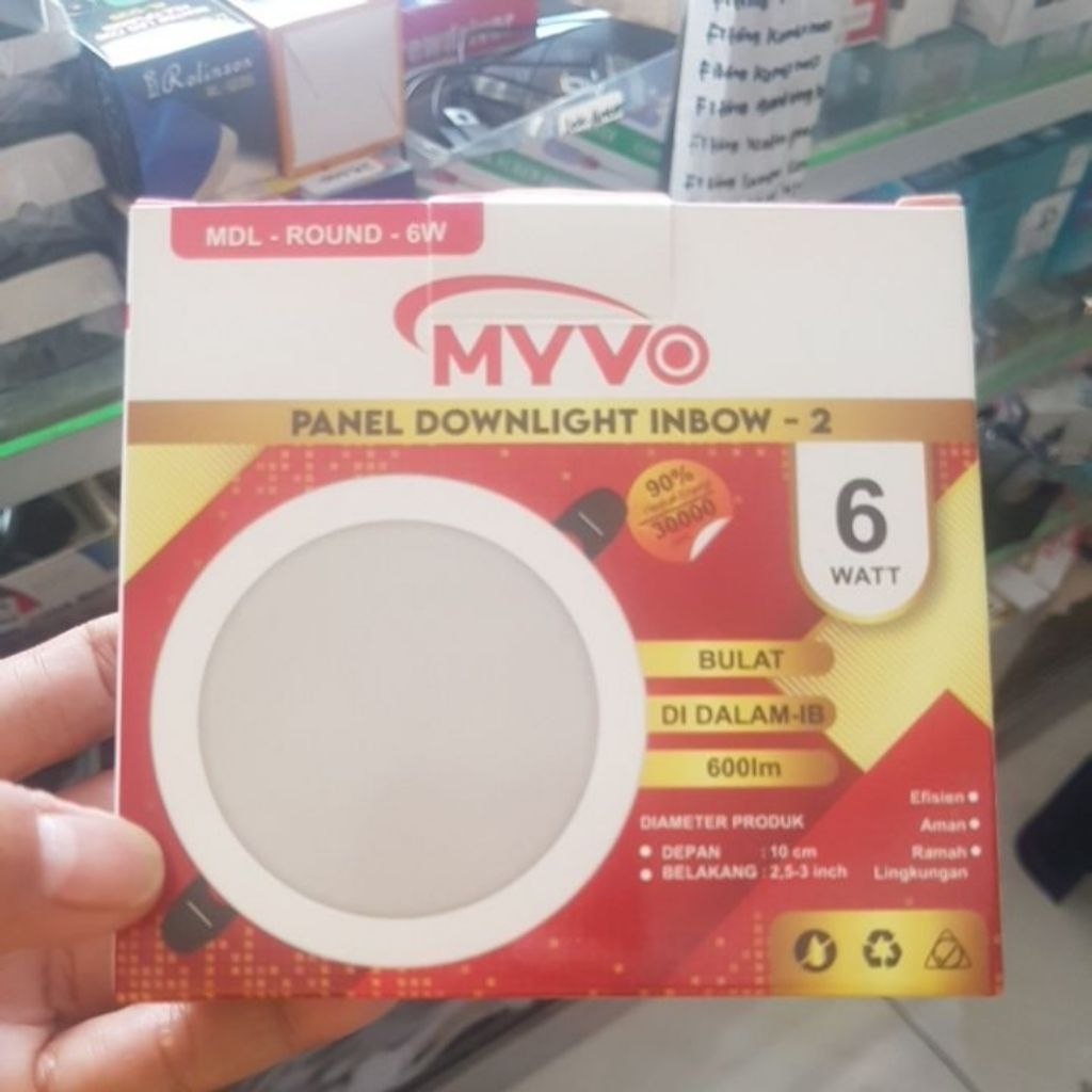 Inbow Downlight panel Lamp myvo Solar Inbow led/, Good 6 Watt | Shopee ...