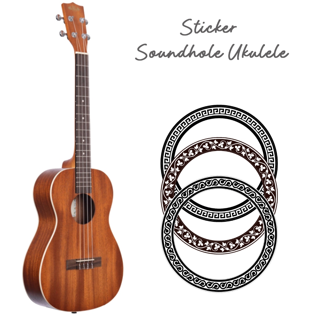 Motif Decal Stickers for Soprant, Concert and Tenor Ukulele - Soundhole ...