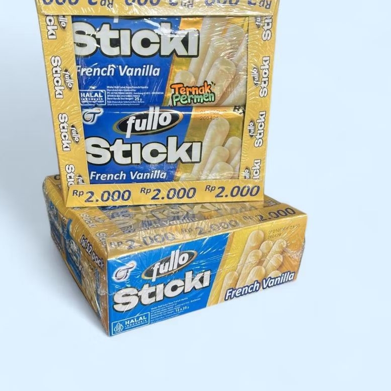 FULLO STICKI VANILLA BOX CONTENTS 12 PCS | Shopee Philippines