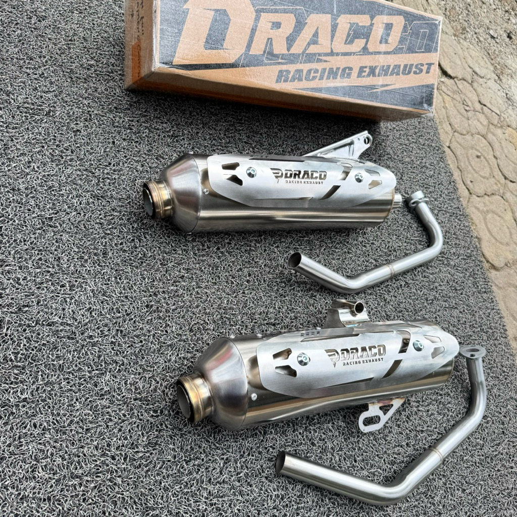 Draco full system racing standardknalpot for vario, mio, aerox, Nmax ...