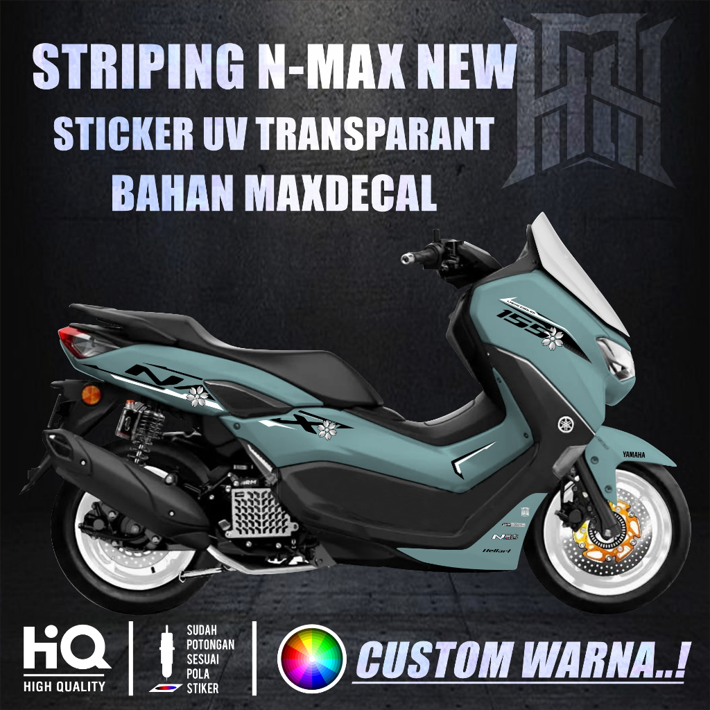 NMAX NEW TRANSPARENT UV STRIPING LIVERY STICKER NEW NMAX STICKER ...