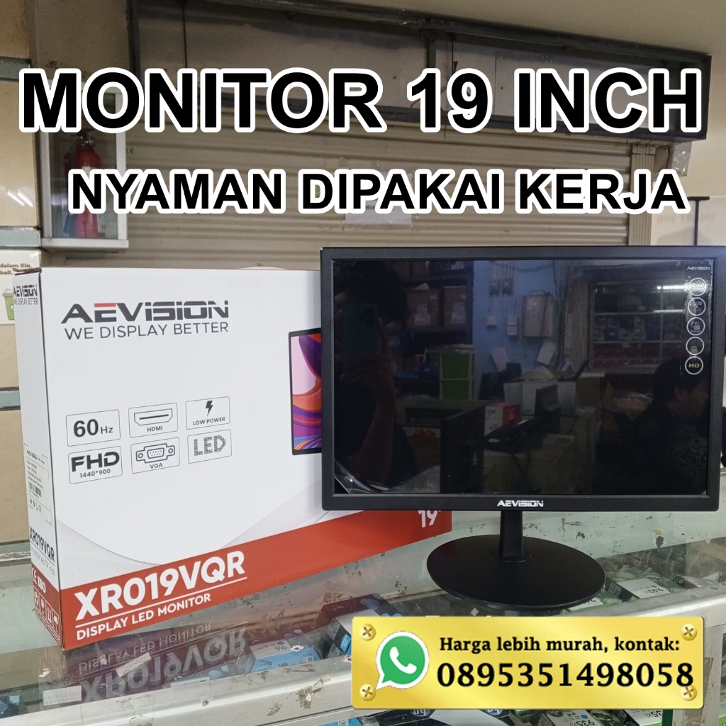 Aevision 19 inch HD LED Computer PC Monitor, 1 Year Warranty | Shopee ...
