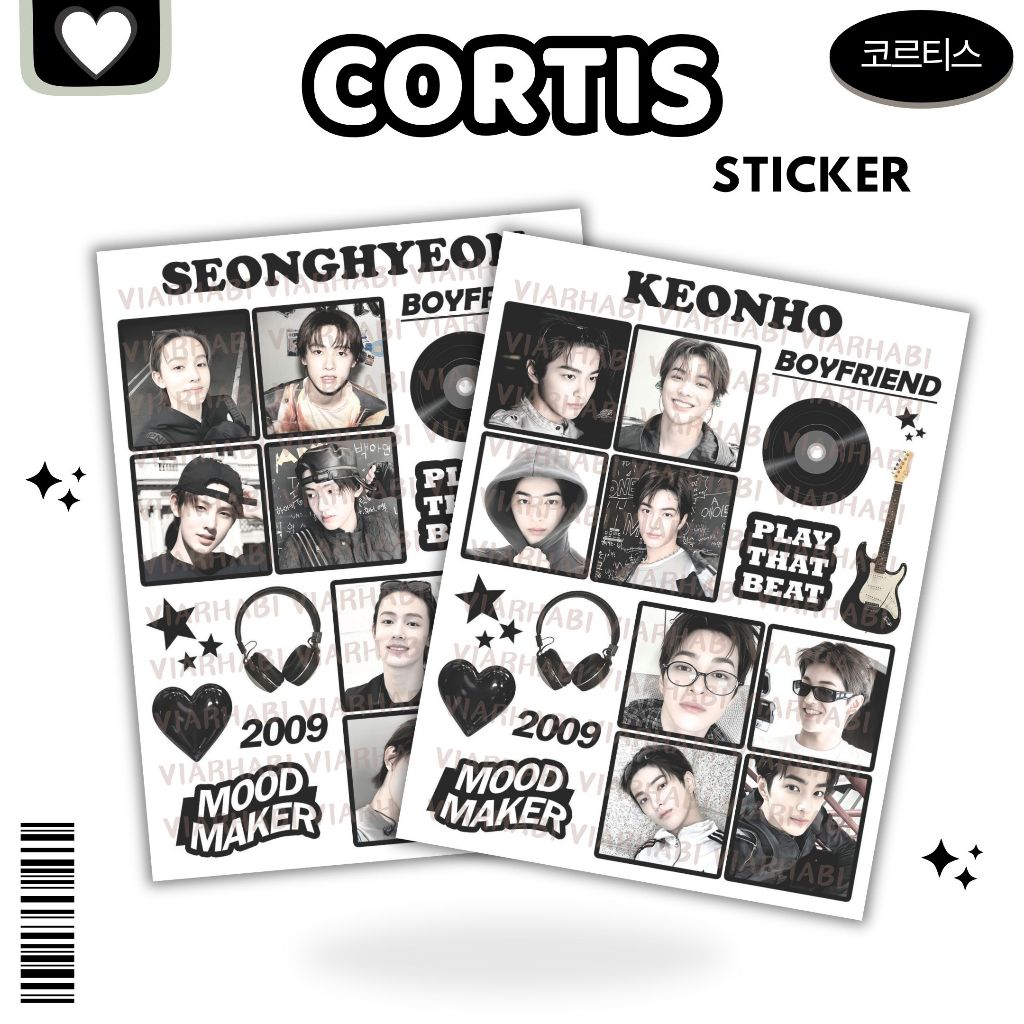 KEONHO MARTIN JAMES SEONGHYEON JUHOON UNCUTTING STICKER/ KPOP STICKER ...