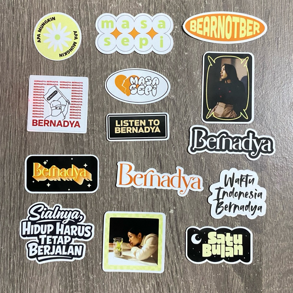 DANGEROUS | Bernadya Sticker Pack Bernadya Vinyl Sticker | Shopee ...