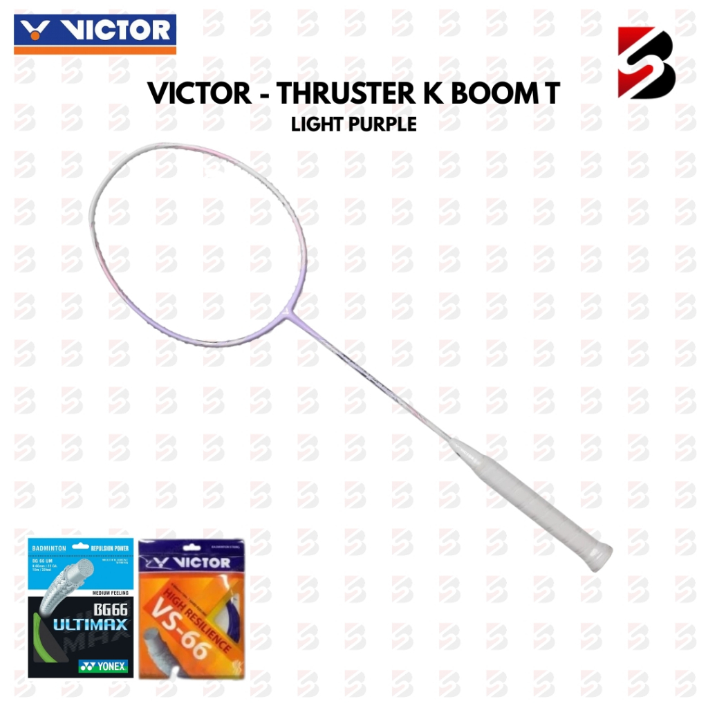 VICTOR Thruster K Boom T Light Purple Badminton Racket | Shopee Philippines