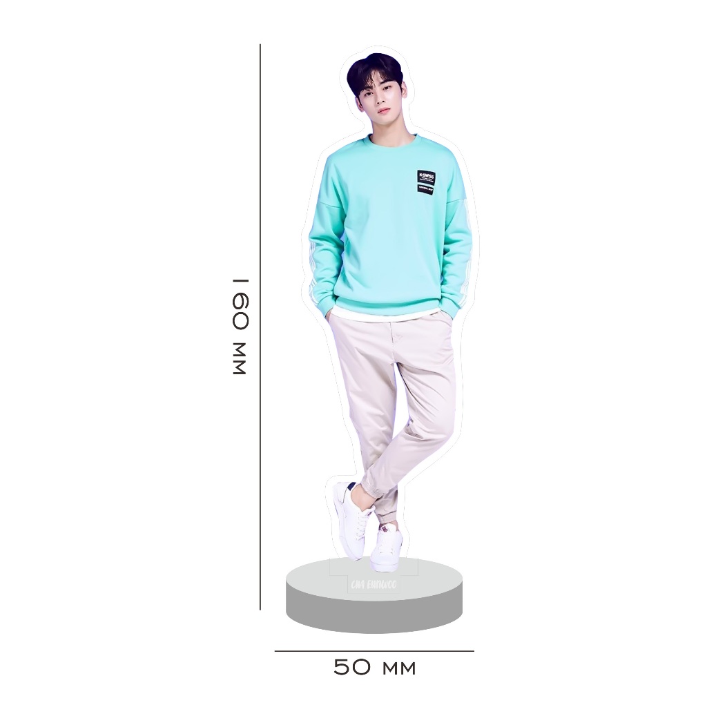 Mini Standee Figure Cha Eun Woo Eunwoo Astro Standee Acrylic K-Drama ...