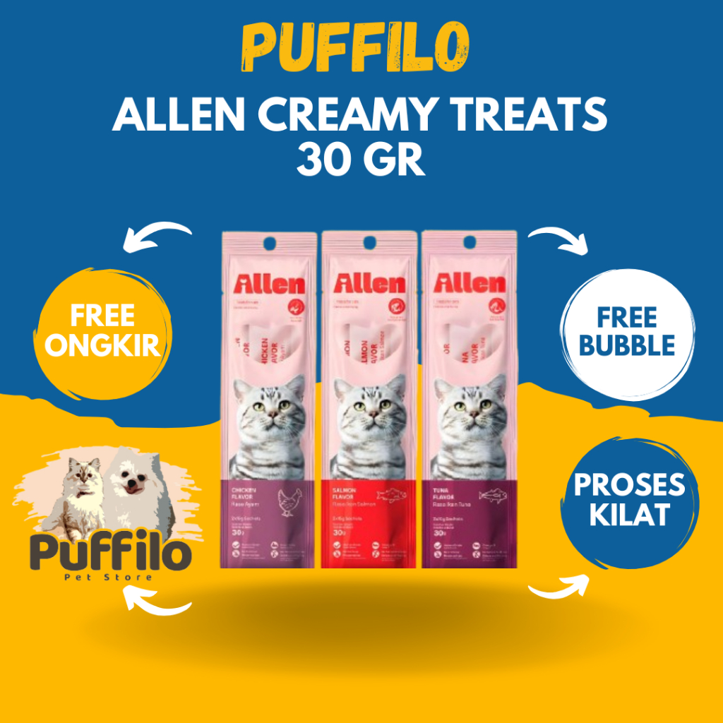 Allen Creamy Cat Healthy Treats 30g | Shopee Philippines