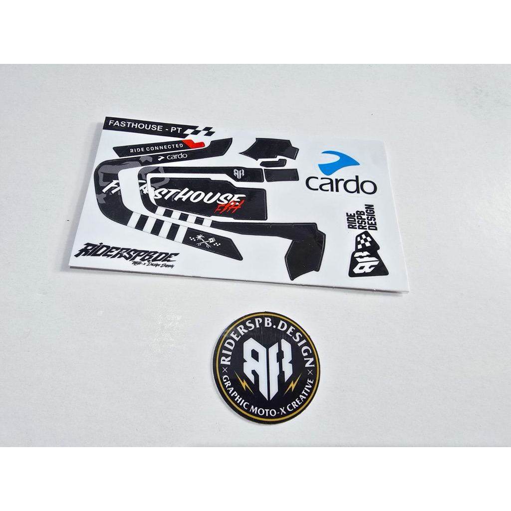 FASTHOUSE PT - STICKER SKINCOVER DECAL GARSKIN INTERCOM CARDO PACKTALK ...